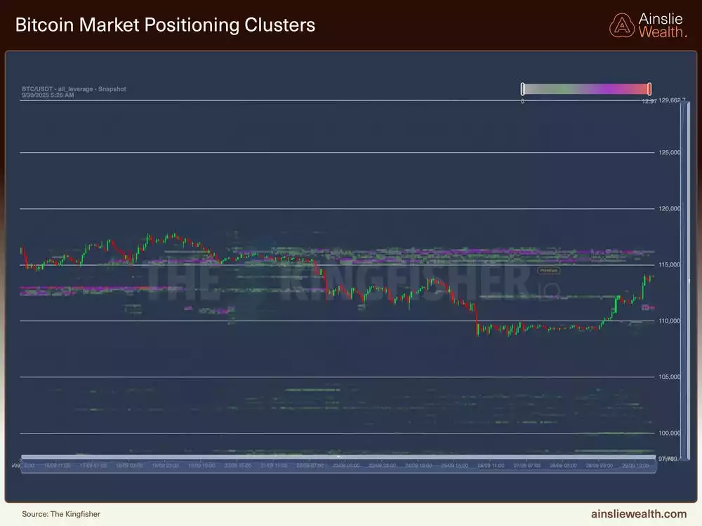Bitcoin Market Positioning Cluster - 30 September 2025 Bitcoin Market Positioning Cluster - 30 September 2025